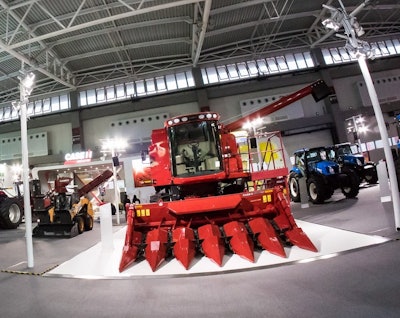 CNH Industrial brands Case IH Case Construction and New Holland Agriculture at CIAME 2015 trade show in China 563bb6234891b