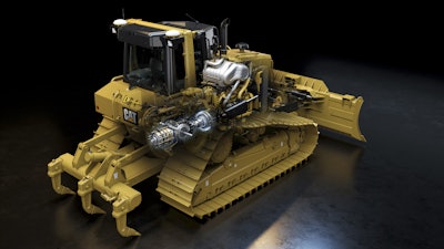 Transmission cutaway shows the new transmission with a lock-up clutch torque converter that seamlessly selects the drive mode best suited to the application.