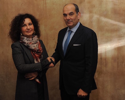 Sonia Bonfiglioli (left), Bonfiglioli Riduttori SpA Chairman, and Enrico Carraro, Carraro SpA Chairman.