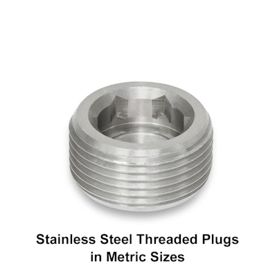 JWWinco GN2525StainlessSteelThreadedPlugs 566ae4e7007b9
