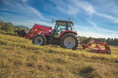AGCO 5700SLSeriesTractor mowinghay2 56bcb7e34f21e