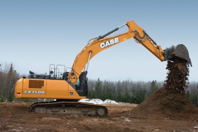 The Case D Series excavators use the Case Intelligent Hydraulic System (CIHS), which incorporates Boom Economy Control, Auto Economy Control, Swing Relief Control and Spool Stroke Control.