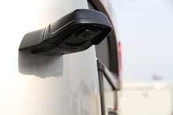 CornerEye shown mounted on a truck cab.