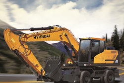 HW210 wheeled excavator