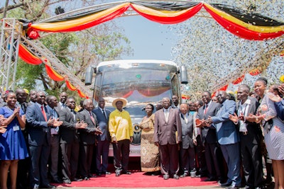 KiiraMotorCorp PresidentYoweriMuseveniandLaunchofKayoolaSolarBus 56d0686e19035