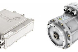 The TM4 MOTIVE system for Ballard Power Systems includes the C0150 inverter (left) and the HSM20 motor (right).