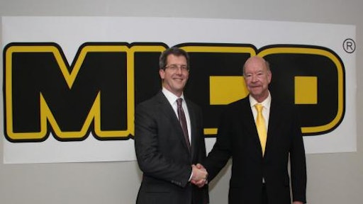 Jon Morrison (left), WABCO President, Americas, and Brent McGrath, MICO President, after WABCO acquired MICO.