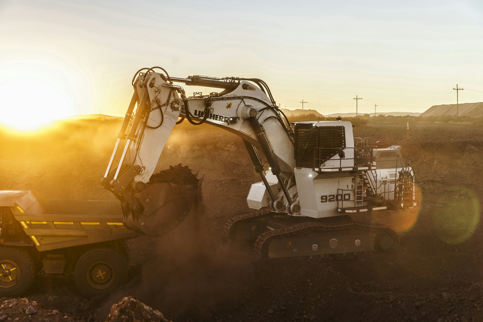 Liebherr online mining excavator