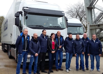Jacqueline Galant Belgium s Federal Minister of Mobility with the Iveco Truck Platooning team in Brussels 570578dcb3746