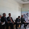 CECE's panel discussion at bauma led by Sandy Guthrie with Bernd Holz, Erik Sjödin, Jean-Noël Onfield, Pedro J. Juan Boix and Christof Kemmann participating.