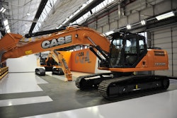 The San Mauro facility focuses solely on producing crawler excavators for the European market.