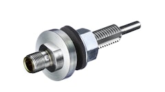 Sensor with adapter for direct installation in hydraulic tank wall.