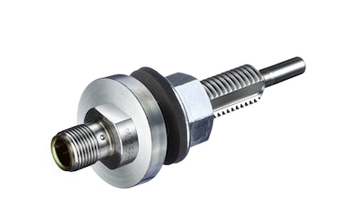 Sensor with adapter for direct installation in hydraulic tank wall.
