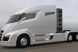 Similar in design to a bullet train, the shape of the cab is designed to cut through the wind and reduce aerodynamic drag by 5% or more.