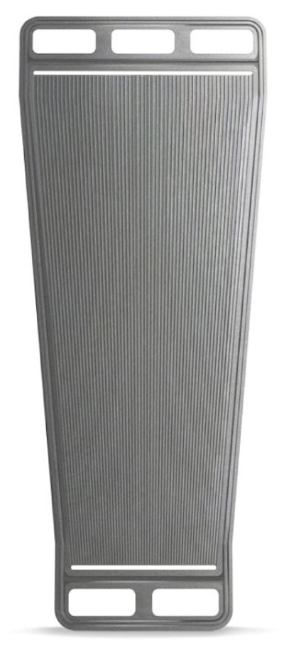 Loop Energy created narrowing flow field channels for its fuel cell's flow plate to improve the flow of oxygen, fuel and water for more uniform current distribution.