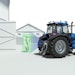 Pedestrian Detection automatically stops the Innovation Tractor if it detects a person behind the vehicle.