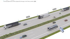 Trucks within the Daimler platoon communicate with one another using automotive Wi-Fi technology.