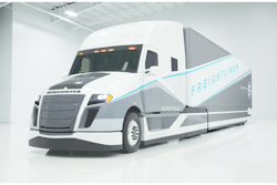 Testing of Daimler Trucks' final SuperTruck design showed an overall freight efficiency improvement of 115%.