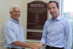 Eric Alström, President, Danfoss Power Solutions (right), with Hollis White, Founder, White Drive Products Inc., at the White Drive Products Inc. headquarters in Hopkinsville, KY.