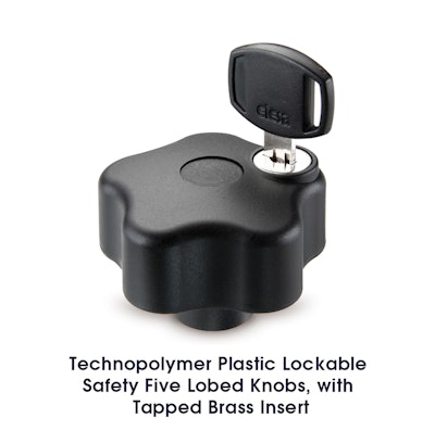 EN 5337 9 Technopolymer Plastic Lockable Safety Five Lobed Knobs With Tapped Brass Insert 080516 57a49654596dd