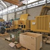 The diesel-hydraulic drive modules with fuel efficient load-sensing technology are assembled on a work station parallel to the plant assembly. From 2017 diesel electric units with ‘plug-in’ option will be added as an alternative.