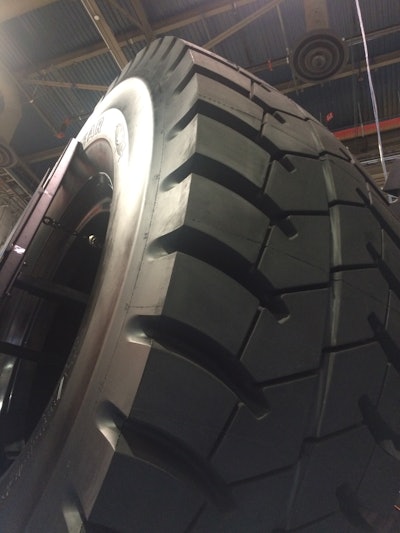 Goodyear 63 inch tire tread MINExpo 2016 57ee7fb50b6ae