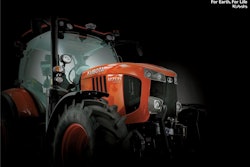 SOLVARO provided air grilles for the bonnet and an exhaust cover for the Kubota M7001.