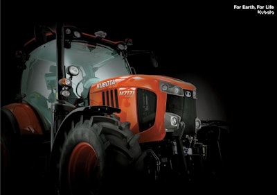 SOLVARO provided air grilles for the bonnet and an exhaust cover for the Kubota M7001.