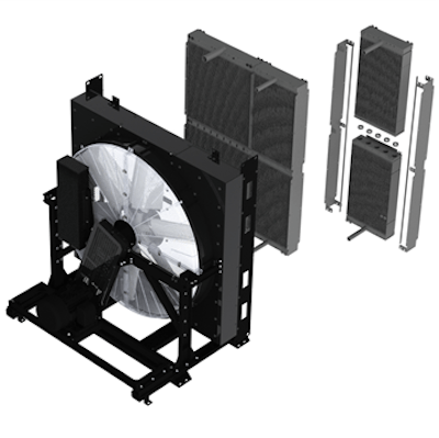 The MCS Series cooler has a modular design to ease field serviceability.