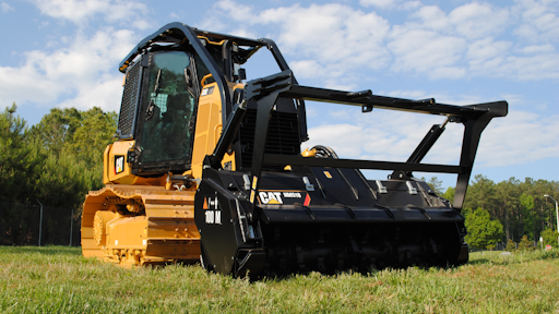 Cat D3k2 Mulcher Factory Built For Safety Productivity In