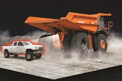 Hitachi's Aerial Angle vision display system with object detection uses millimeter wave radar technology to detect oncoming vehicles.