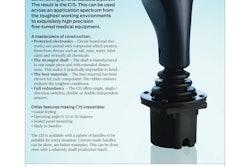 Product information sheet for the Caldaro C15 joystick
