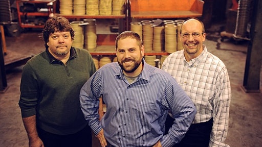 The GMP Friction Products management team, (from left) Terry Hart, Production Manager; Rick Cardarelli, President; and Scott Durkin, Quality and Engineering Manager.