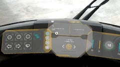 Use of AR technology for machine displays enables them to be quickly changed and customized to individual operator or machine preferences.