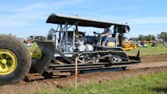 A restored Cat Sixty with a counterbalanced LaPlant-Choate hydraulic dozer.