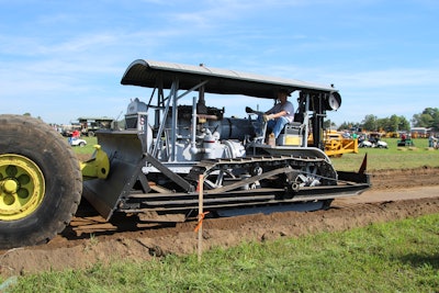 A restored Cat Sixty with a counterbalanced LaPlant-Choate hydraulic dozer.