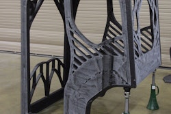 The cab designed by a University of Illinois at Urbana-Champaign student engineering team was printed at DOE’s Manufacturing Demonstration Facility at ORNL using carbon fiber-reinforced ABS plastic.