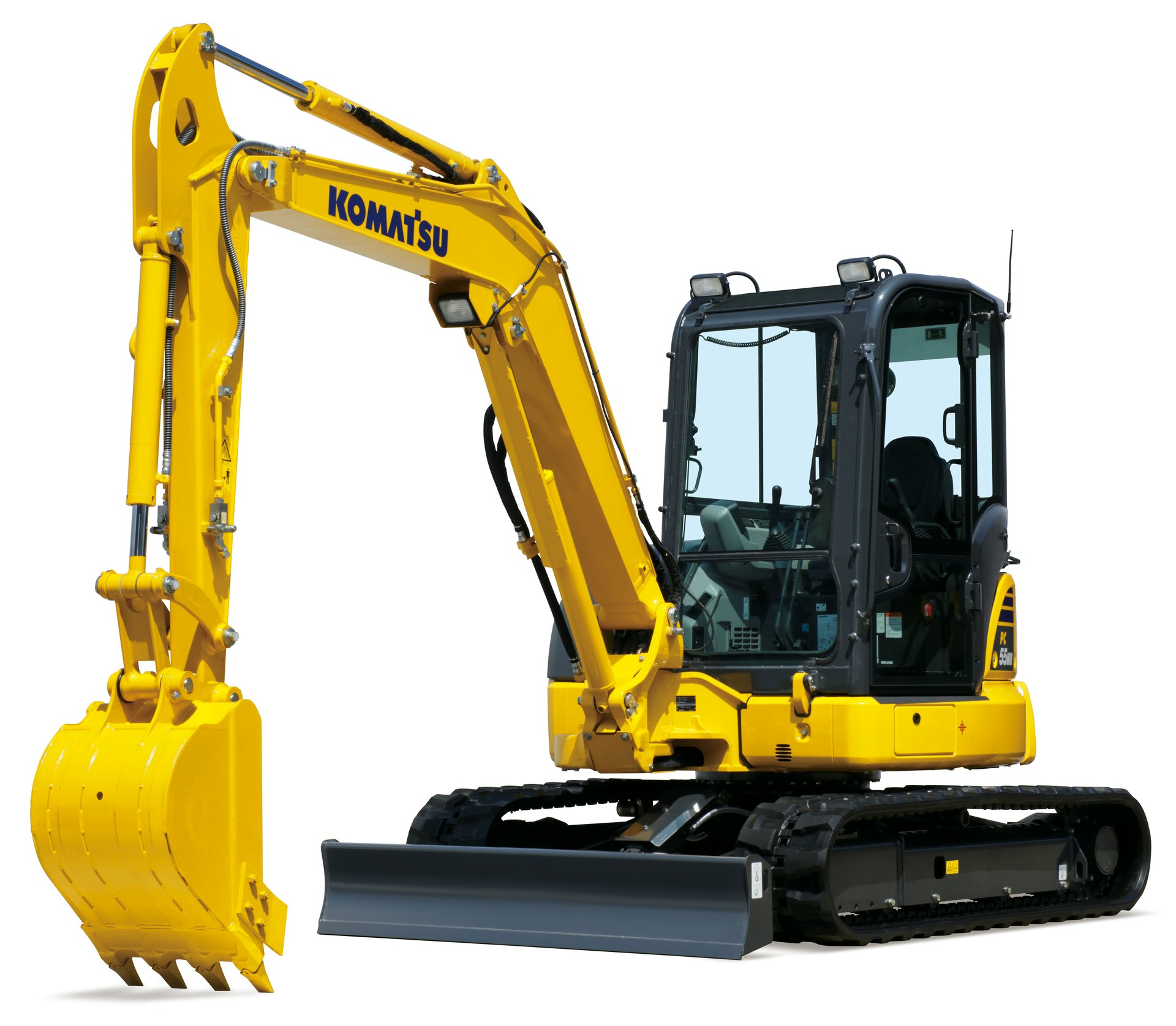 New Komatsu Europe MR-5 Mini Excavators Feature Tight Tail