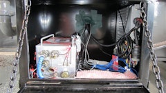 Data acquisition equipment stored onboard a piece of off highway equipment. The data can be accessed remotely via cell phone, laptop, etc to check and download data.