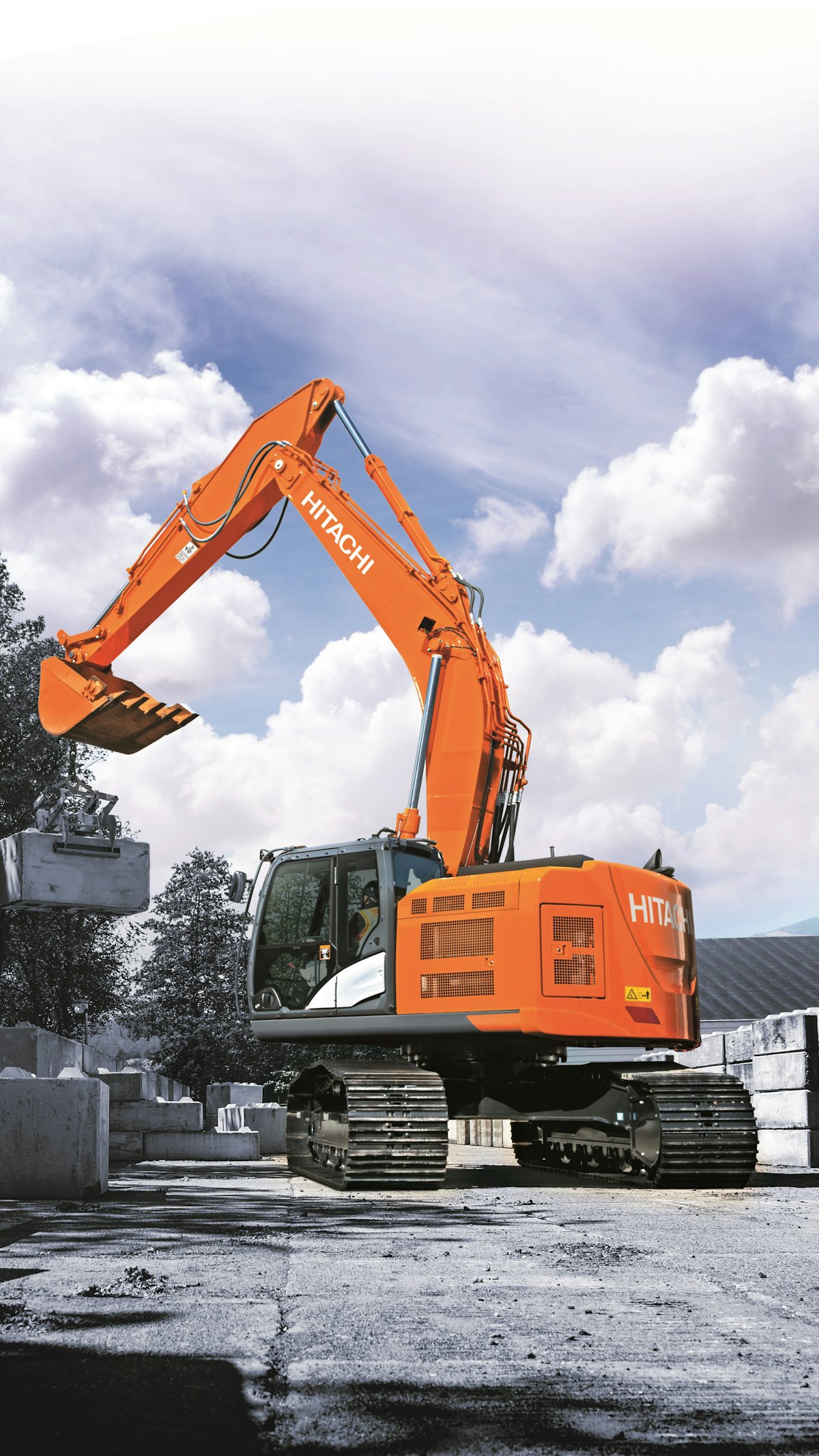 いるか Hitachi Previews New ZX345USLC-6 Reduced-Tail-Swing