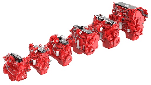 The entire Stage V engine line up available from Cummins Inc.