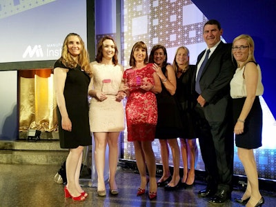 Pictured from left to right: Beatrice Walker, Director, Global Commodity Indirect Goods and Services; Emily Hardie, Manager, Global Fuse Marketing & Business Support; Susanne Lauda, Global Project Lead, Manufacturing Automation; Diana Melick, Vice President, IT, North America and Global Application Delivery; Lucinda Smith, Senior Vice President, Global Business Services; Dennis Branch, Vice President, Human Resources, North America; Rachel Giannini, Manager, Global Employee Engagement & Inclusion.