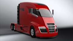 The Nikola One uses electric motors, battery pack and hydrogen fuel cell to achieve a range of over 1,000 miles between charges.