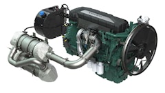 The Volvo Penta Stage V engine concept features a common rail injection system to help reduce fuel consumption.