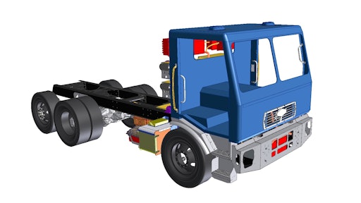 Motiv’s All-Electric Powertrain uses off-the-shelf batteries and motors, which can be mixed and matched to fit the exact size and duty cycle of the electric truck needed.