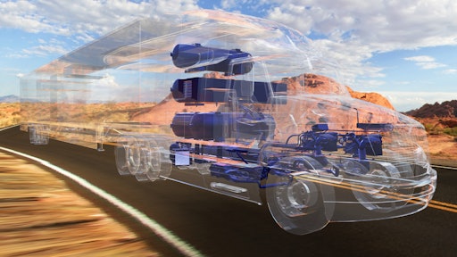 The Toyota prototype truck will use two of the company's Mirai fuel cell stacks for the majority of vehicle travel.