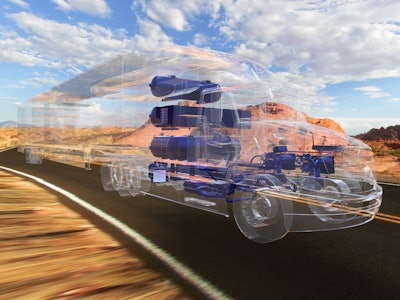 The Toyota prototype truck will use two of the company's Mirai fuel cell stacks for the majority of vehicle travel.