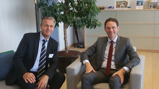 CECE President Bernd Holz (left) meets Commission Vice-President Jyrki Katainen (right)