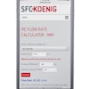 Sfc Koenig Flow Rate Calculator
