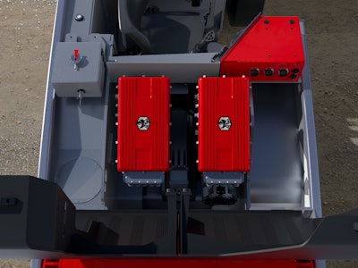 One of the Artisan Vehicle Systems lithium battery solutions on board its own 153 1.5 yd., 3 ton load/haul/dump (LHD) underground mining vehicle. The 153 has 300% of the horsepower of a diesel 2.0 yd. LHD.